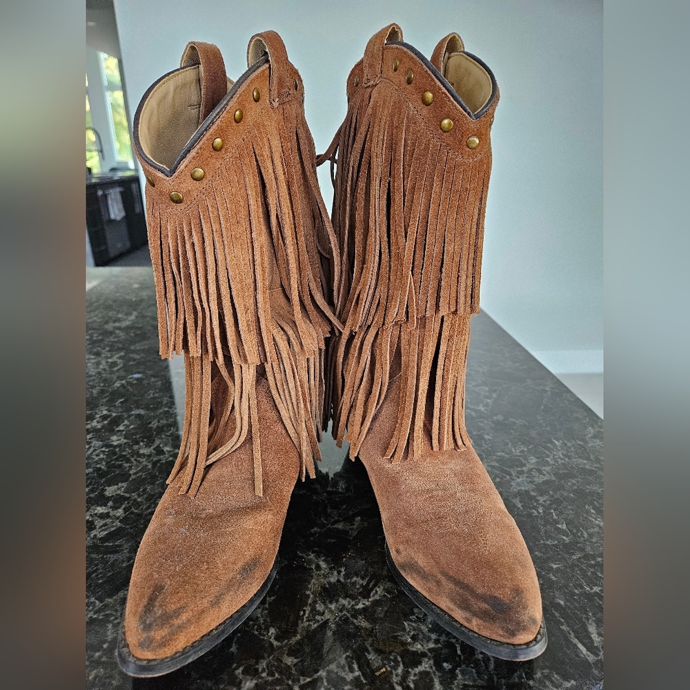 Fringe Cowgirl Boots